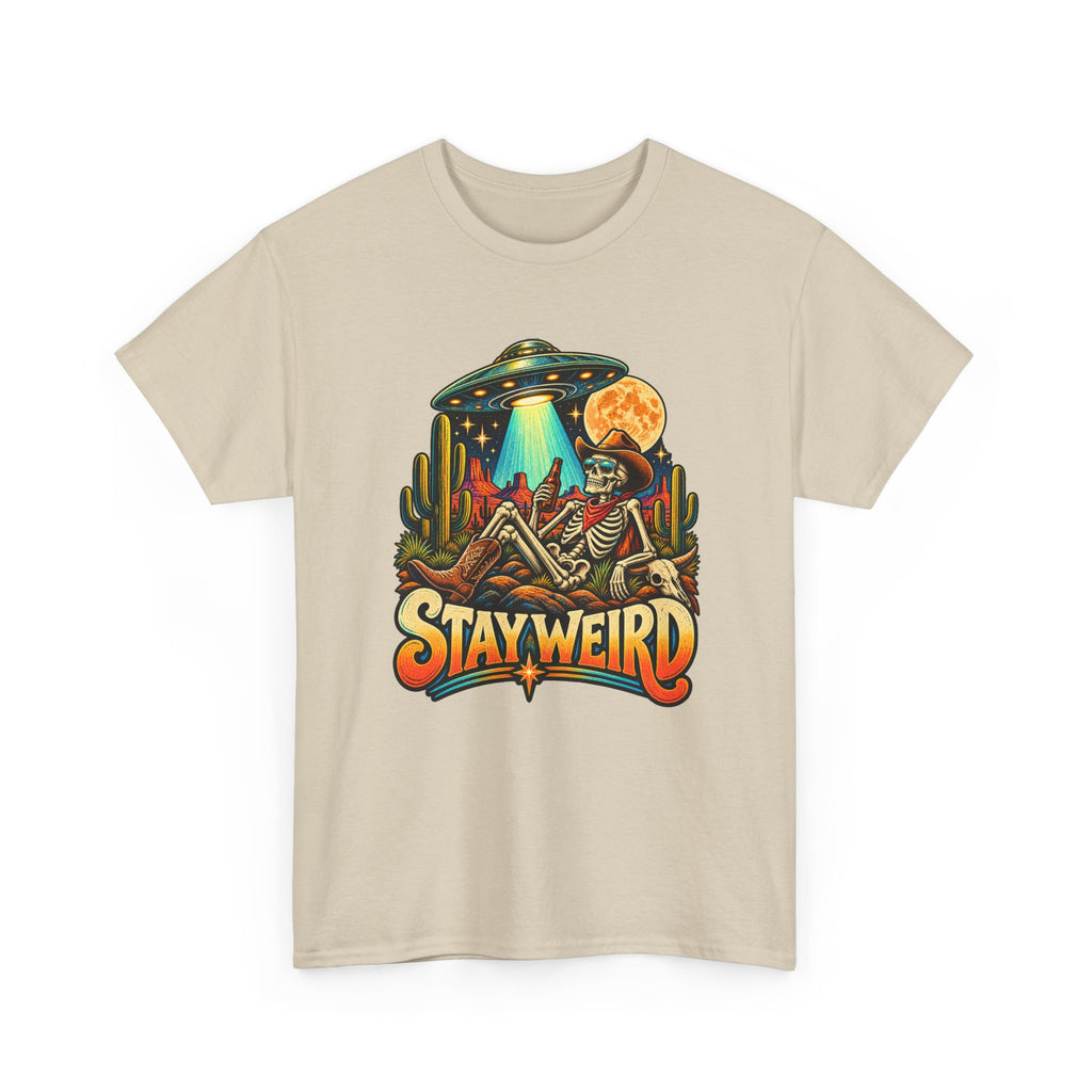 Stay Weird Skeleton UFO T-Shirt