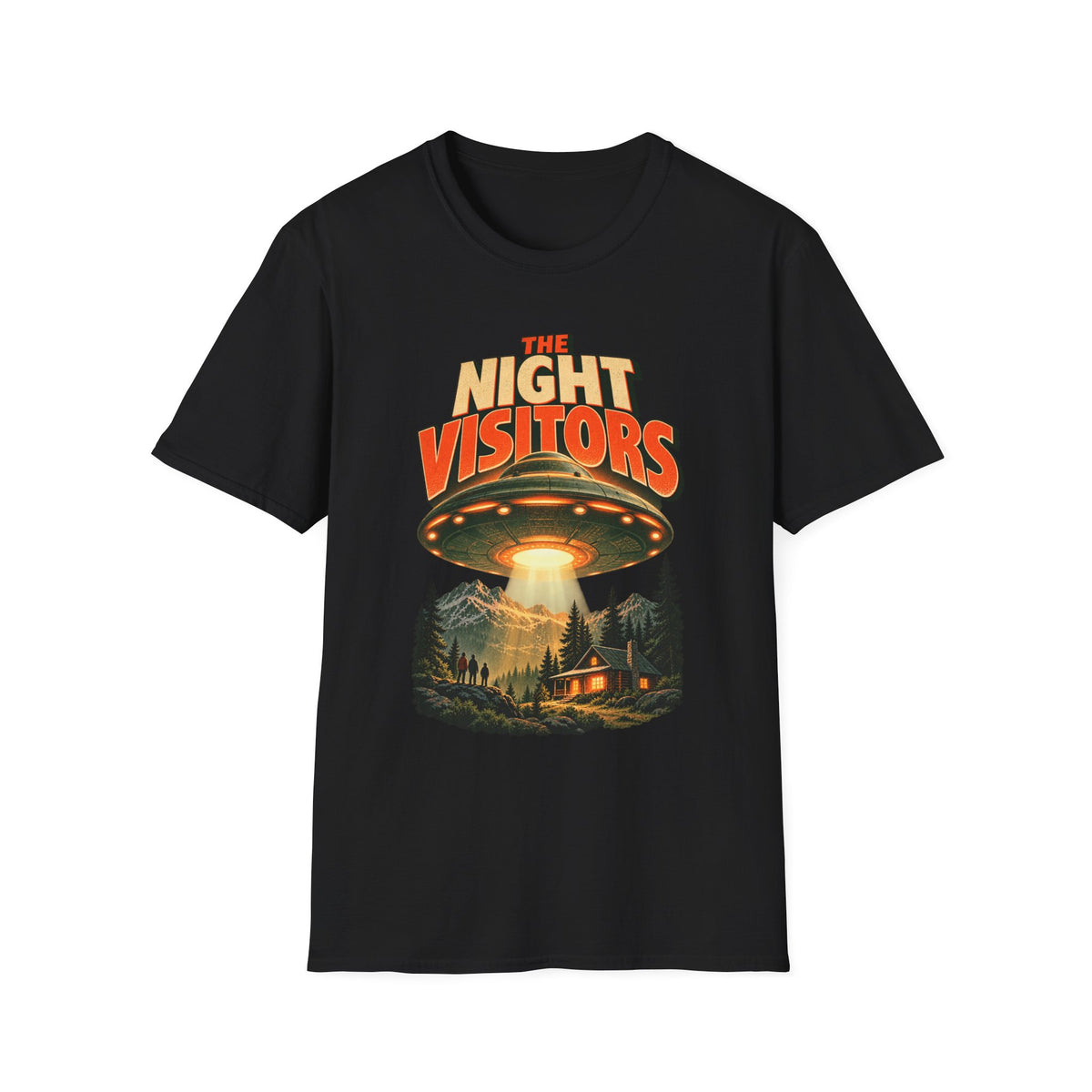 Night Visitors UFO Abduction Camping T-Shirt
