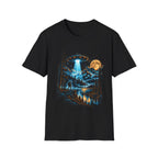 UFO Abduction Mountain Night T-Shirt