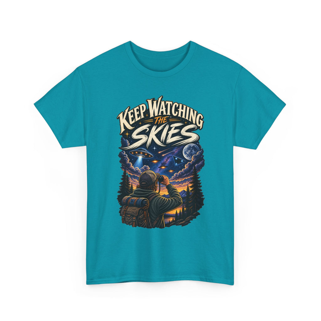 Keep Watching the Skies T-Shirt | Stargazing UFO Illustration