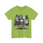 Delete That Graphic Tee | Creepy Alien & Skull Illustration