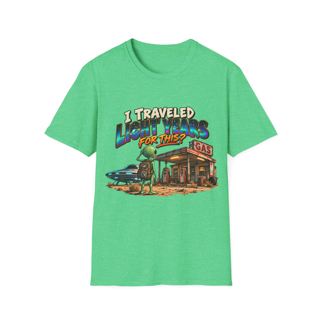 I Traveled Lightyears for This Gas Station Graphic T-Shirt