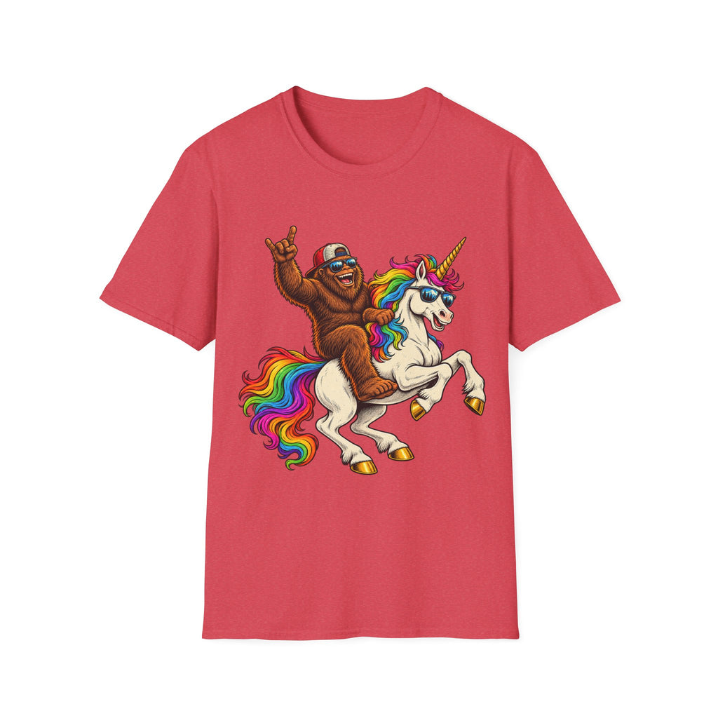 Bigfoot Riding Unicorn T-Shirt