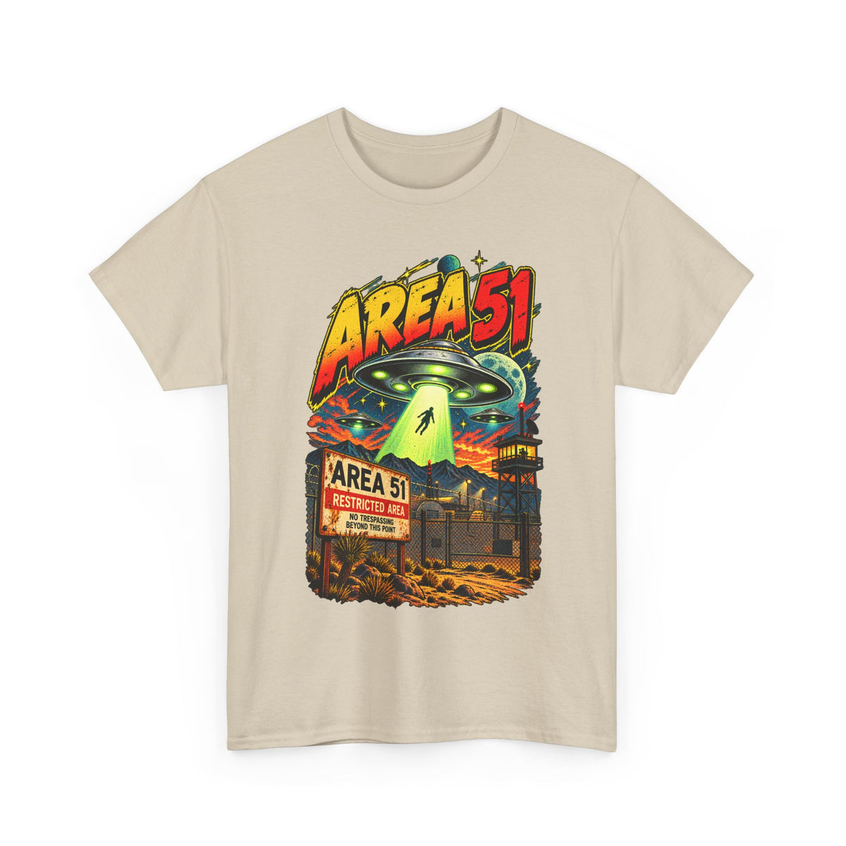 Area 51 UFO Alien Graphic T-Shirt