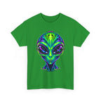 Psychedelic Alien Head T-Shirt | Neon Extraterrestrial Art