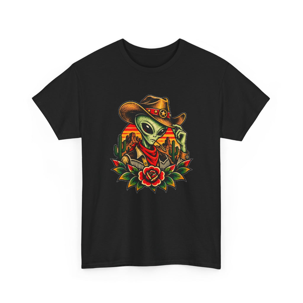 Cowboy Alien T-Shirt — Western Desert Alien Graphic Tee
