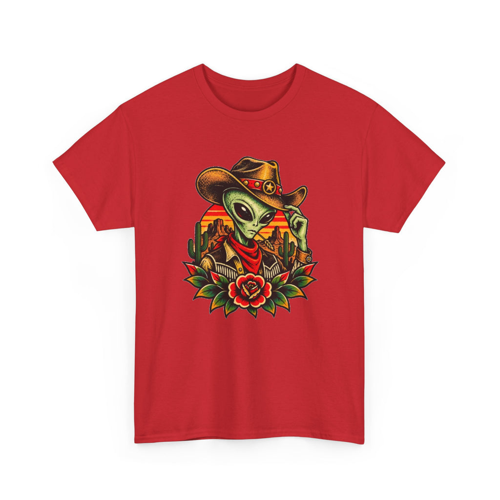 Cowboy Alien T-Shirt — Western Desert Alien Graphic Tee