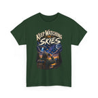 Keep Watching the Skies T-Shirt | Stargazing UFO Illustration