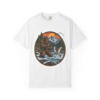 Bigfoot Fishing Graphic T-Shirt