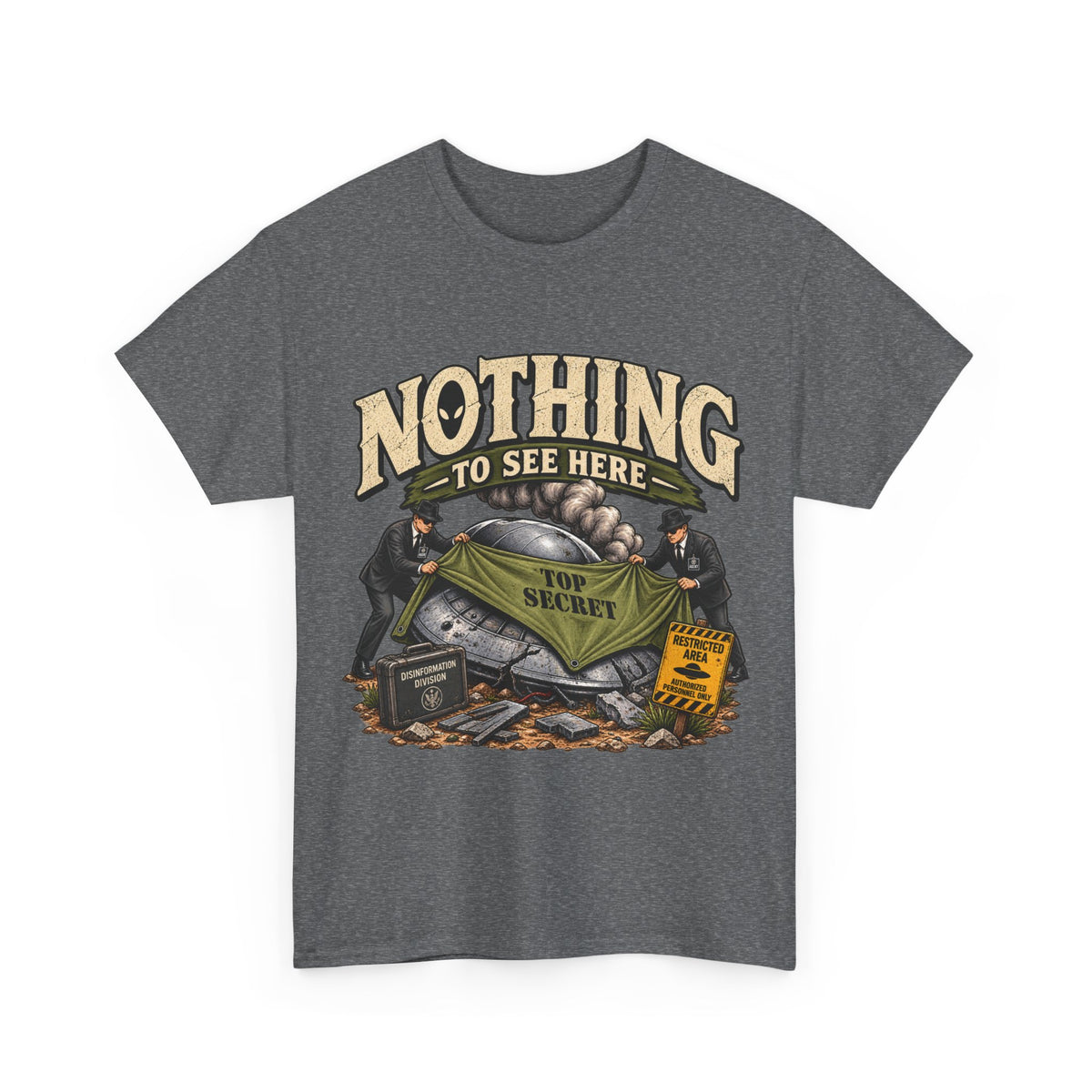 Nothing to See Here tee | Funny Secret Vault, Vintage Heist Illustration