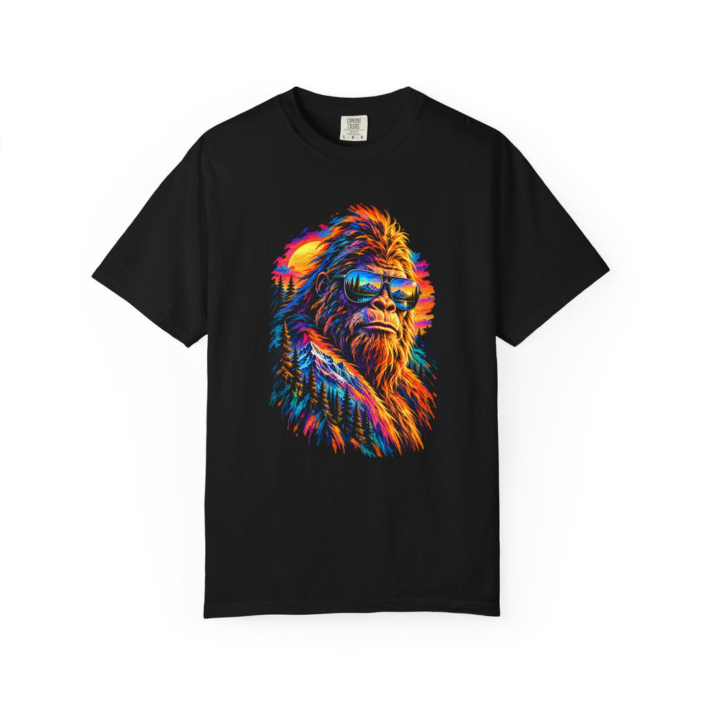 Colorful Bigfoot Sasquatch Graphic T-Shirt