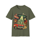 Retro Alien UFO Motel Graphic T-Shirt