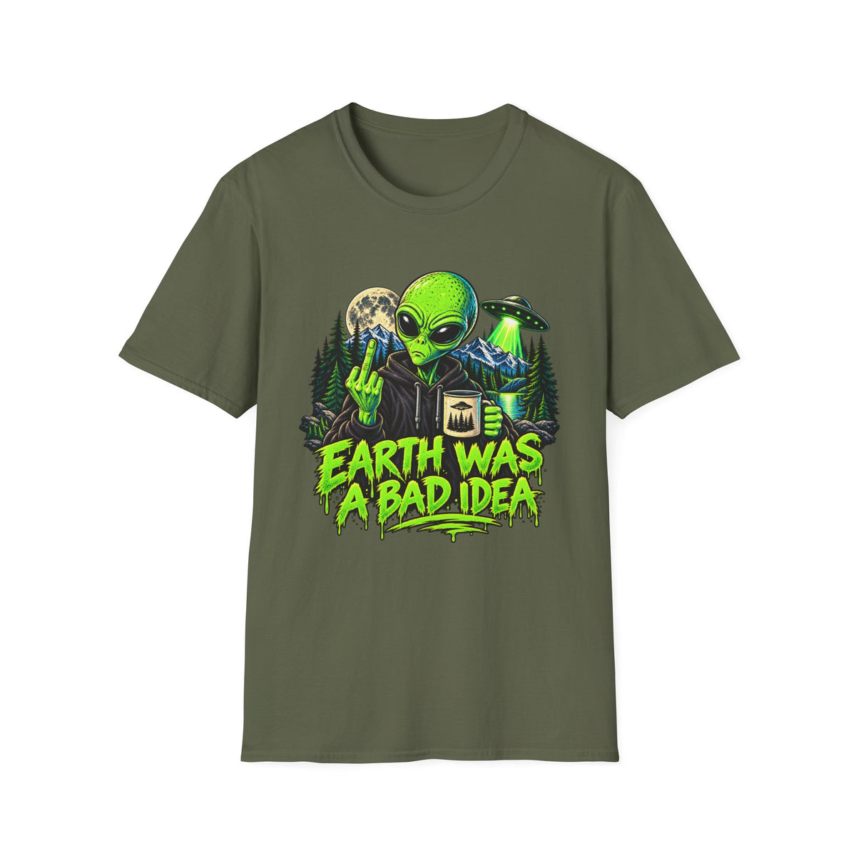 Earth Was a Bad Idea Alien T-Shirt