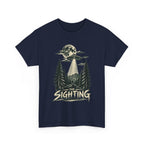 UFO Sighting Graphic Tee | Alien Abduction Forest Night