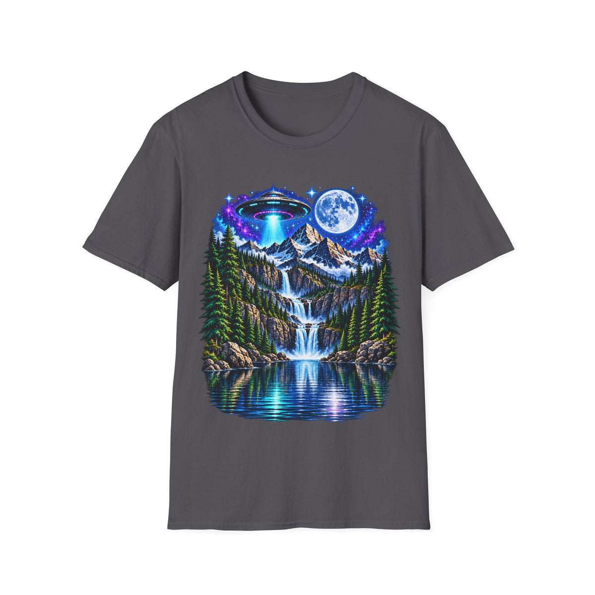 Cosmic Mountain Waterfall T-Shirt