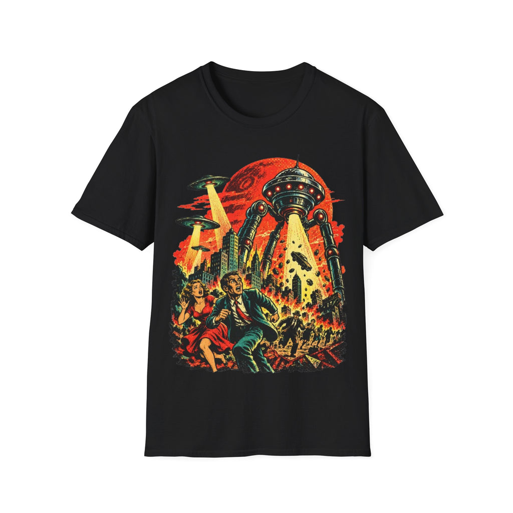 Retro Sci-Fi Alien Invasion T-Shirt
