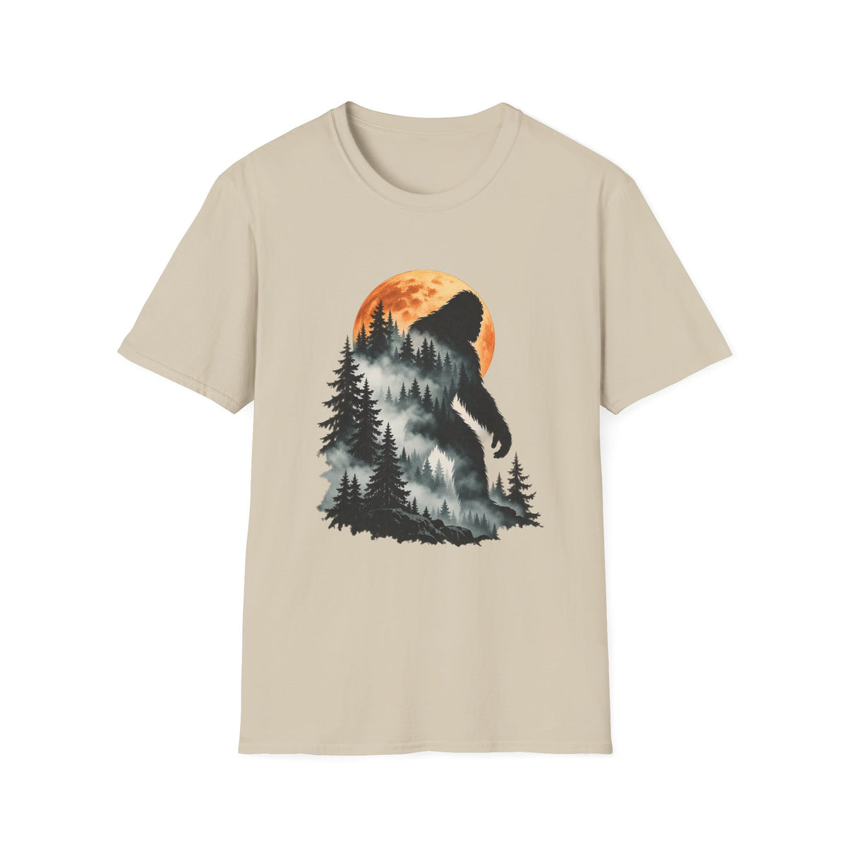 Mountain Bear Sunset Nature Graphic T-Shirt