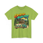 Cryptid Road Trip T-Shirt – Vintage Bigfoot Camper Adventure Tee