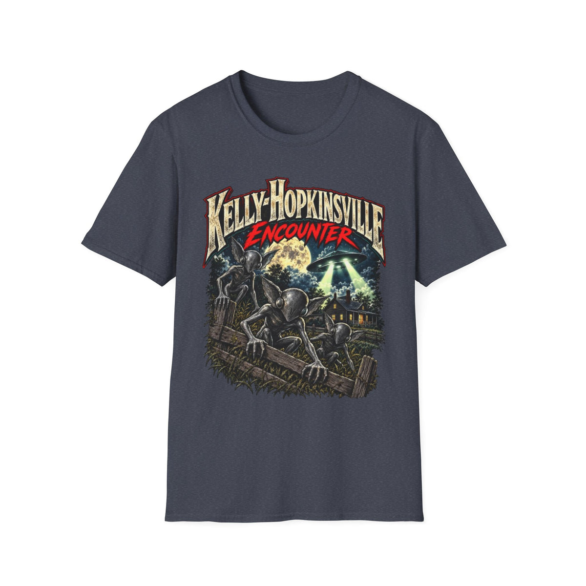 Kelly-Hopkinsville Encounter Alien Mystery Graphic T-Shirt