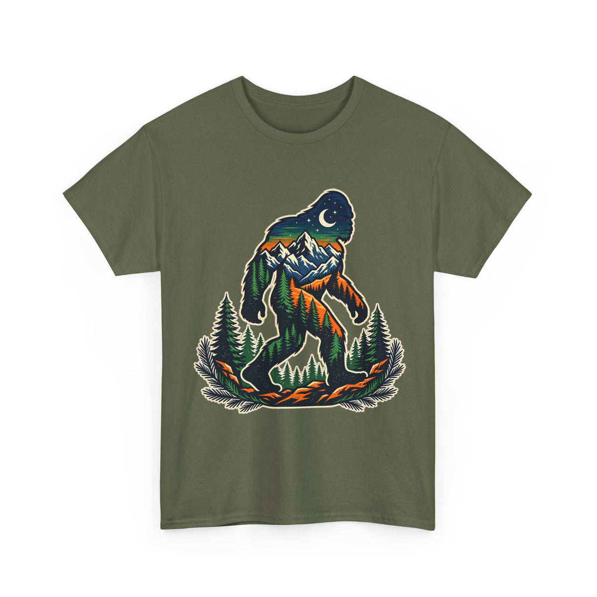 Bigfoot Mountain Scene T-Shirt