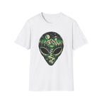 Mystical Mountain Alien T-Shirt – Retro UFO Lover Graphic Tee