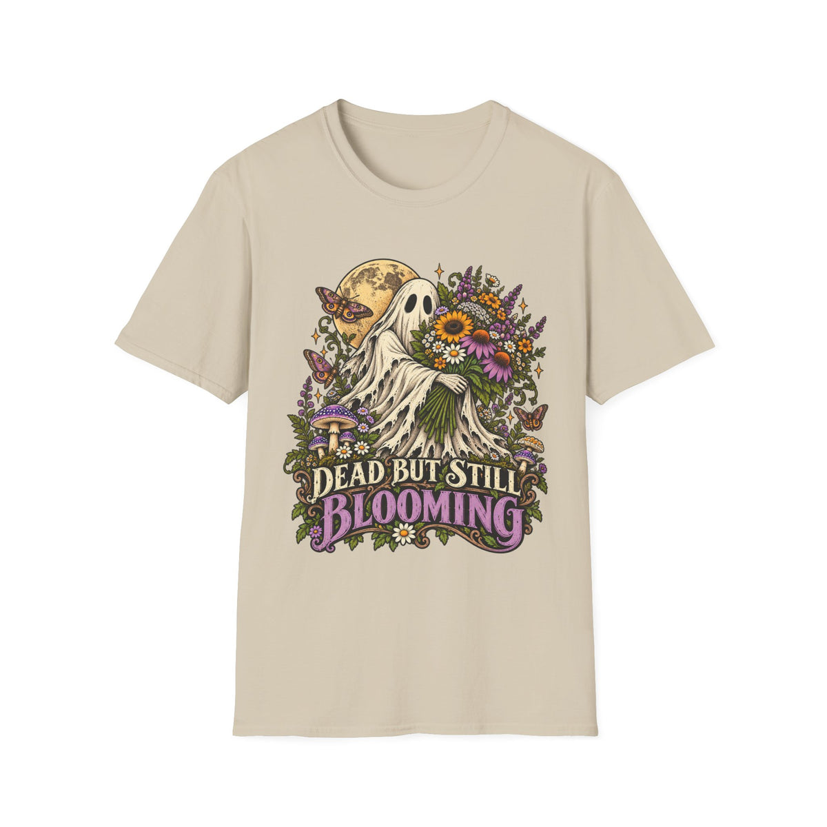 Dead but Still Blooming Floral Ghost T-Shirt