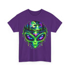 Alien UFO Forest Psychedelic Graphic Tee
