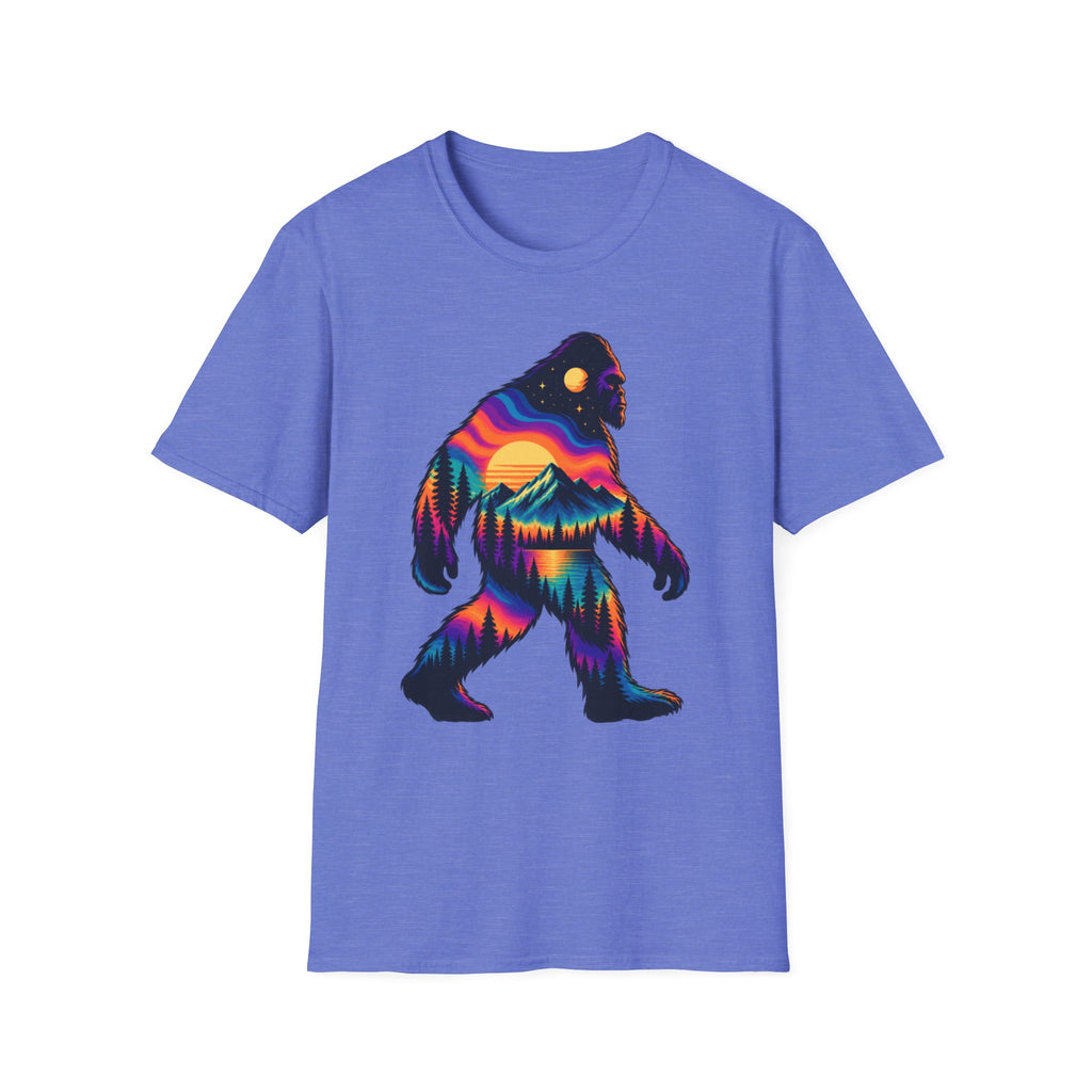 Colorful Sasquatch Bigfoot T-Shirt