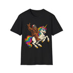 Bigfoot Riding Unicorn T-Shirt