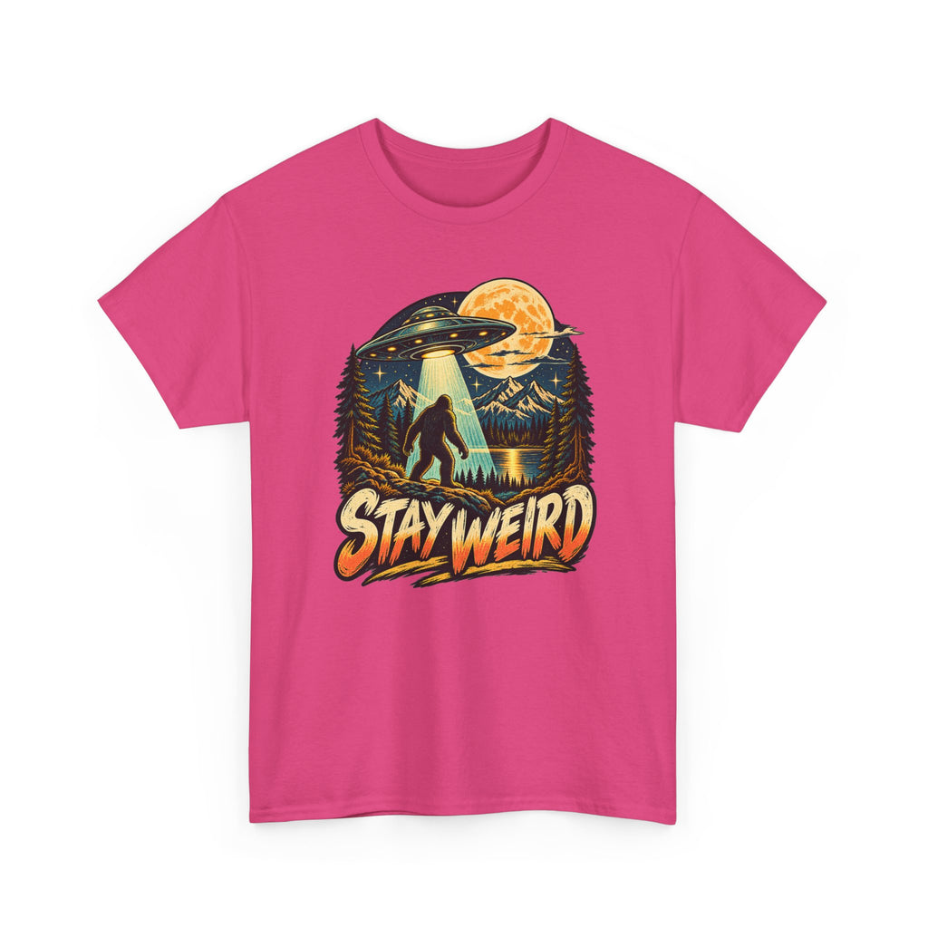 Stay Weird Bigfoot UFO T-Shirt