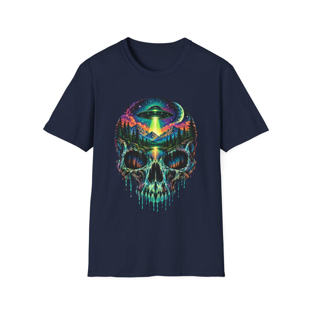 Psychedelic Skull UFO T-Shirt