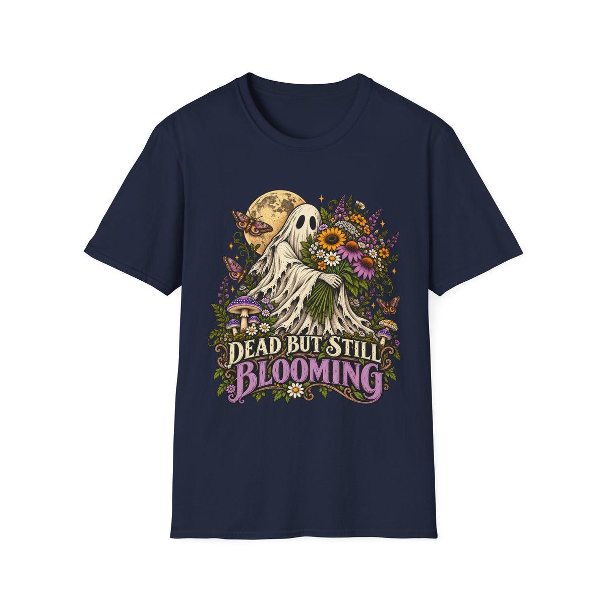 Dead but Still Blooming Floral Ghost T-Shirt