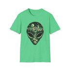 Mystical Mountain Alien T-Shirt – Retro UFO Lover Graphic Tee
