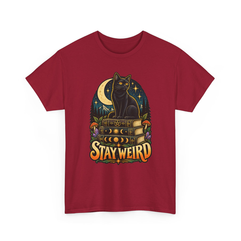 Stay Weird Black Cat T-Shirt
