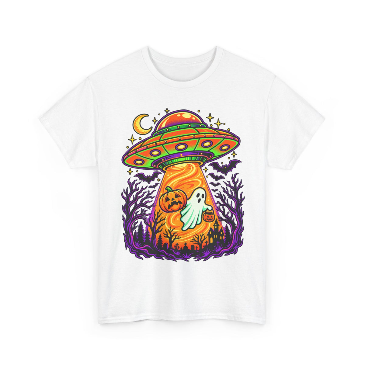 Alien UFO Abduction Ghosts T-Shirt