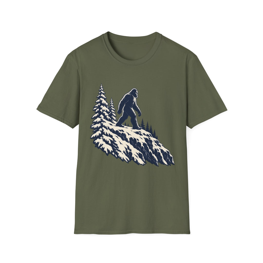 Bigfoot Mountain T-Shirt — Sasquatch Hiking Graphic Tee