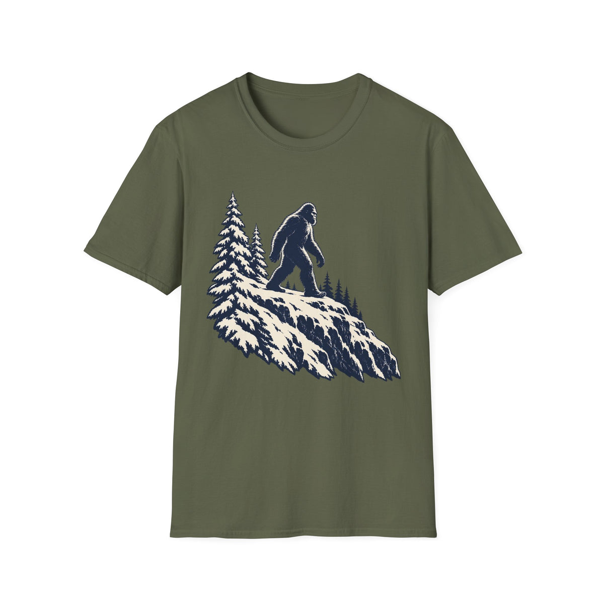 Bigfoot Mountain T-Shirt — Sasquatch Hiking Graphic Tee
