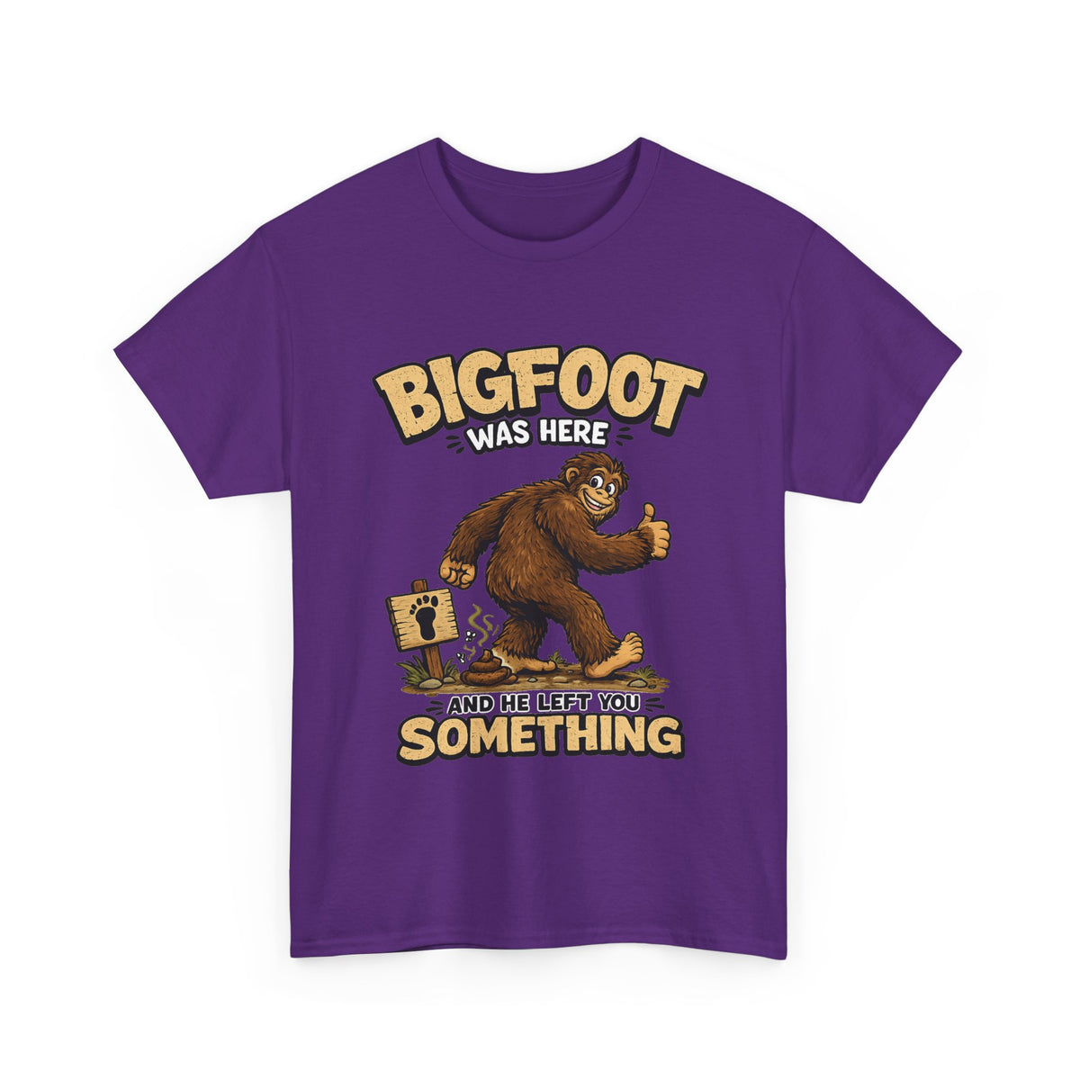 Bigfoot Was Here tee | Sasquatch graphic t-shirt, camping forest humor