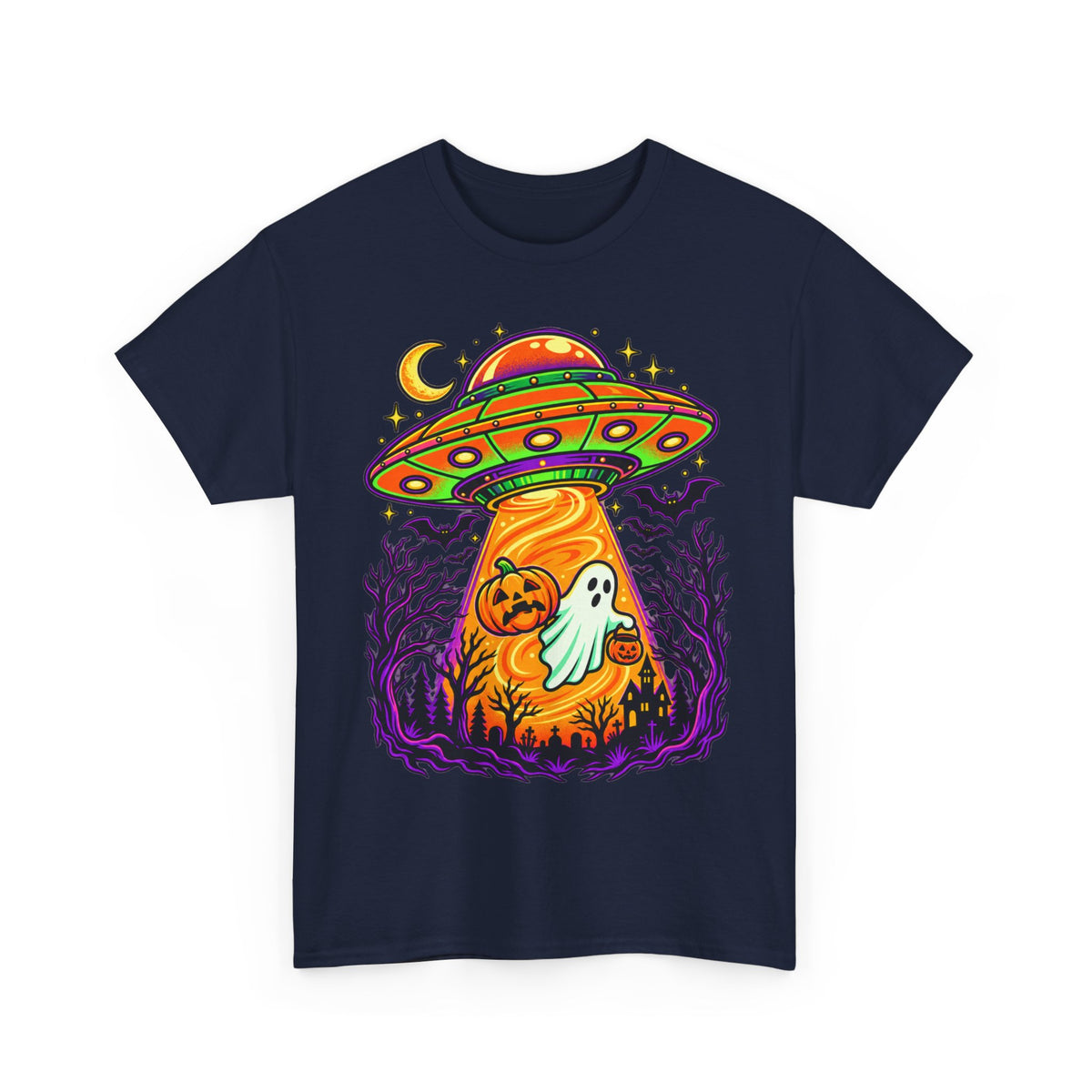 Alien UFO Abduction Ghosts T-Shirt