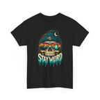 Stay Weird Skull Tee — Retro Sunset Skull Graphic T-Shirt