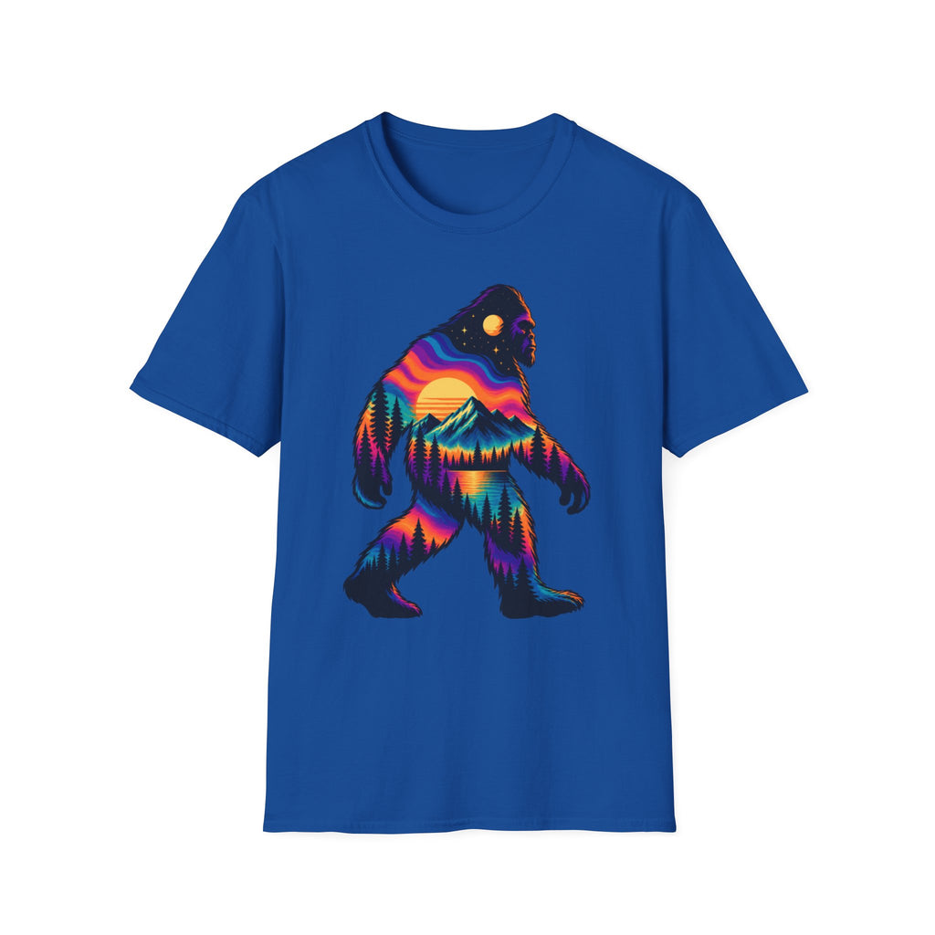Colorful Sasquatch Bigfoot T-Shirt