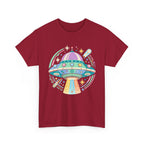 Pastel UFO spaceship T-Shirt | colorful alien saucer illustration