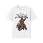 King of the Backcountry T-Shirt | Bear Riding Moose Outdoor Design