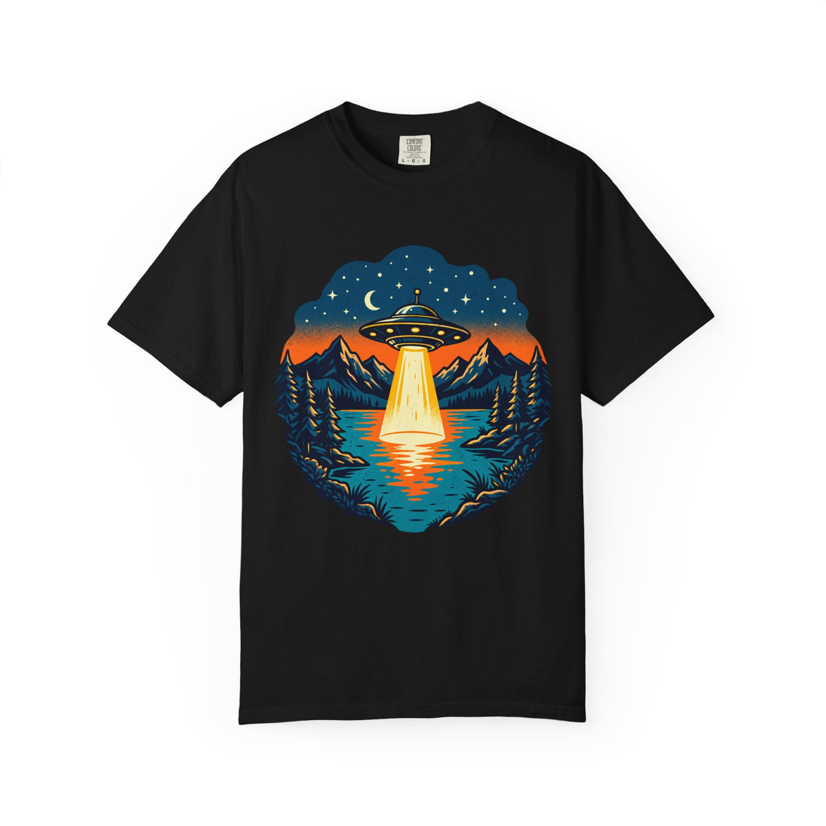 UFO Lake Scene T-Shirt