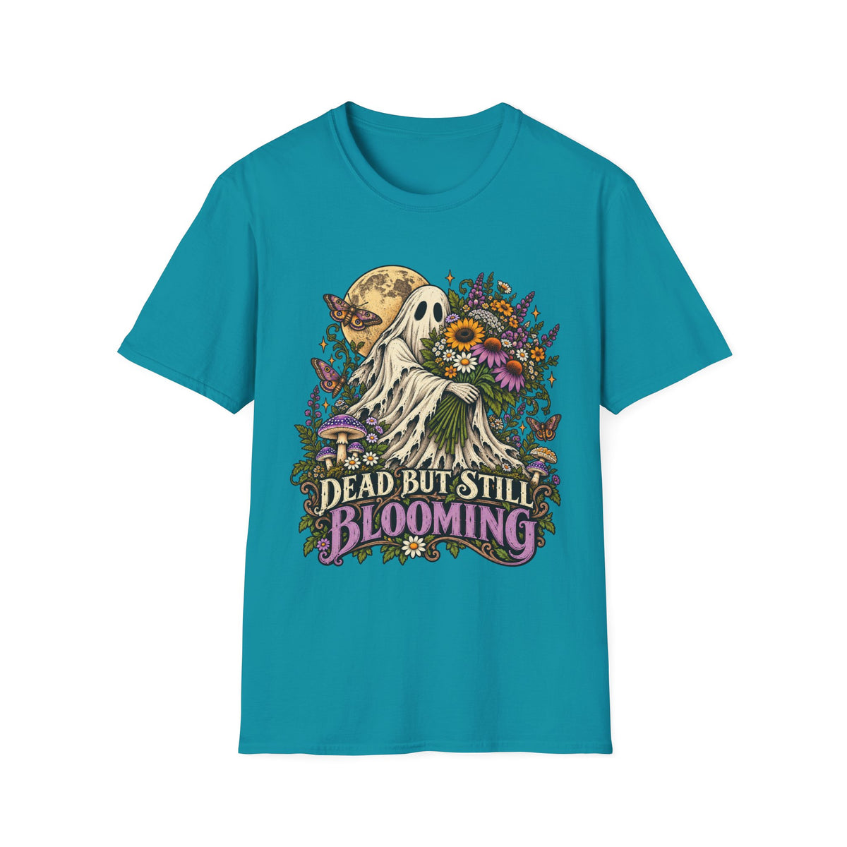Dead but Still Blooming Floral Ghost T-Shirt