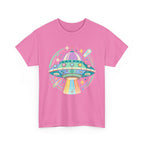 Pastel UFO spaceship T-Shirt | colorful alien saucer illustration