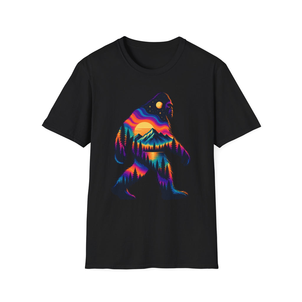 Colorful Sasquatch Bigfoot T-Shirt