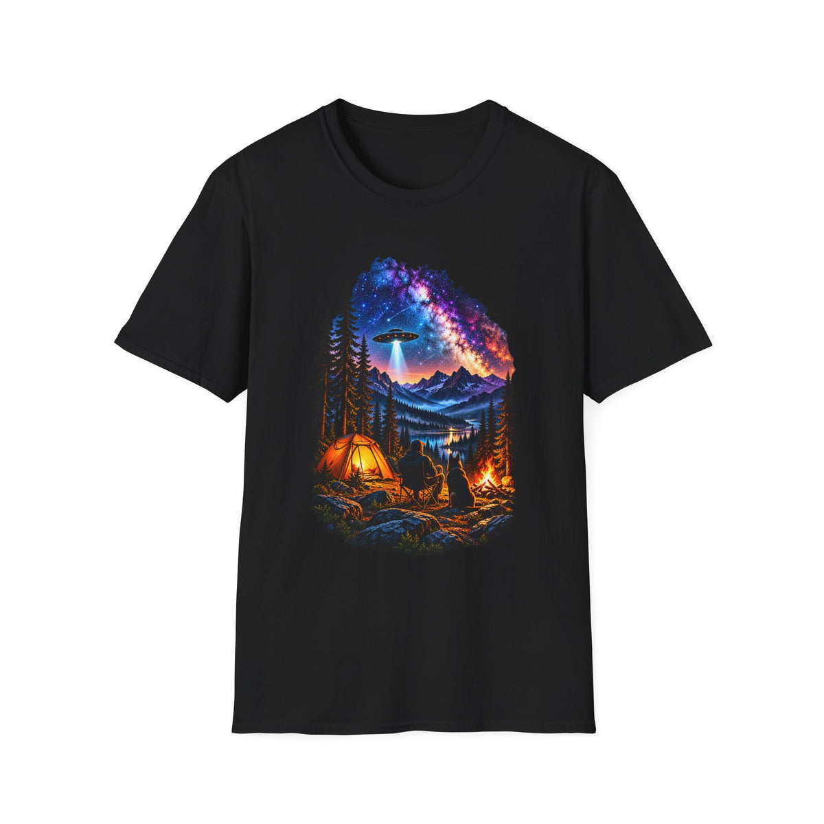 Camping Under the Stars Mountain Adventure T-Shirt
