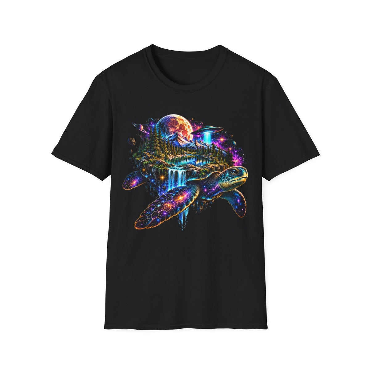 Colorful Cosmic Turtle T-Shirt