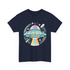 Pastel UFO spaceship T-Shirt | colorful alien saucer illustration